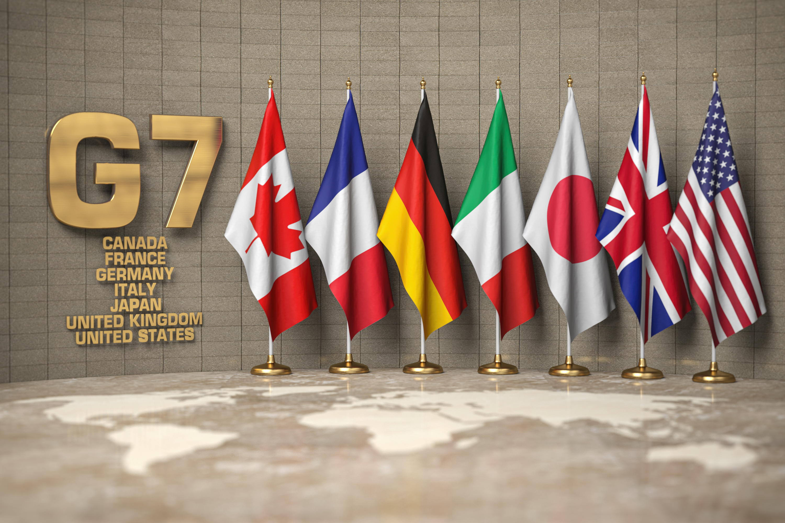 7 flags. Саммит g7 в Японии 2023. G7 большая семерка. МИД стран g7. G7 флаги.